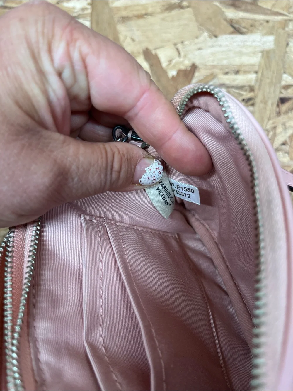 Coach Pink Pebbled Leather Camera Crossbody Bag